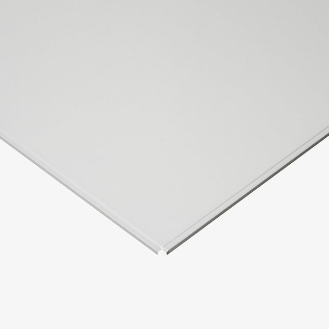 кассетный потолок матовый кромка Line 600х600 мм алюминевая белая эконом